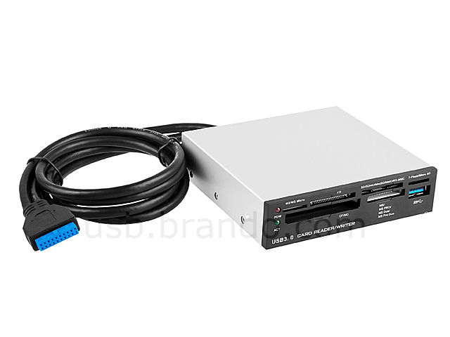 USB 3.0 3.5" Front Panel All-in-One Card Reader