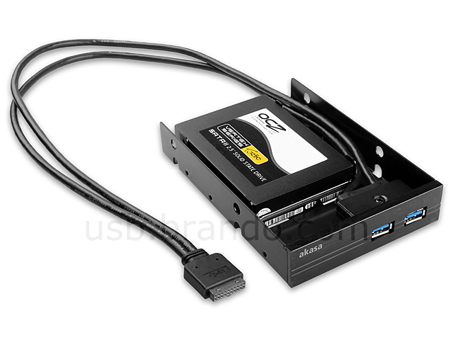 2.5" SSD & HDD Adapter with 2-Port USB 3.0 Port