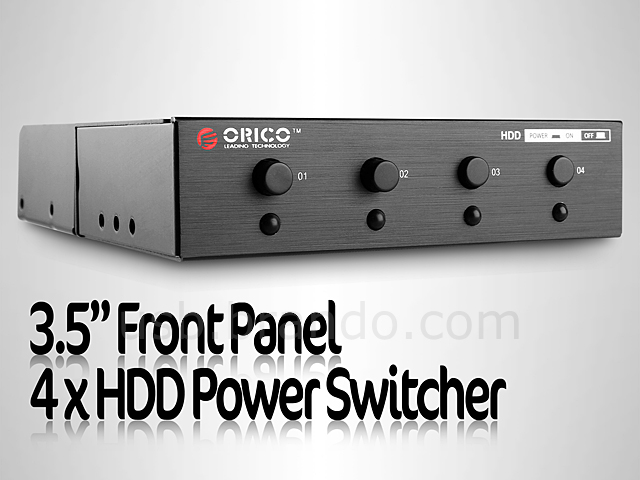 3.5" Front Panel 4 x HDD Power Switcher