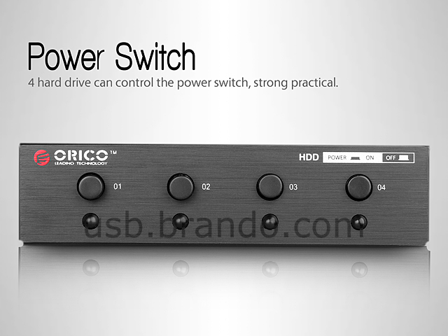 3.5" Front Panel 4 x HDD Power Switcher