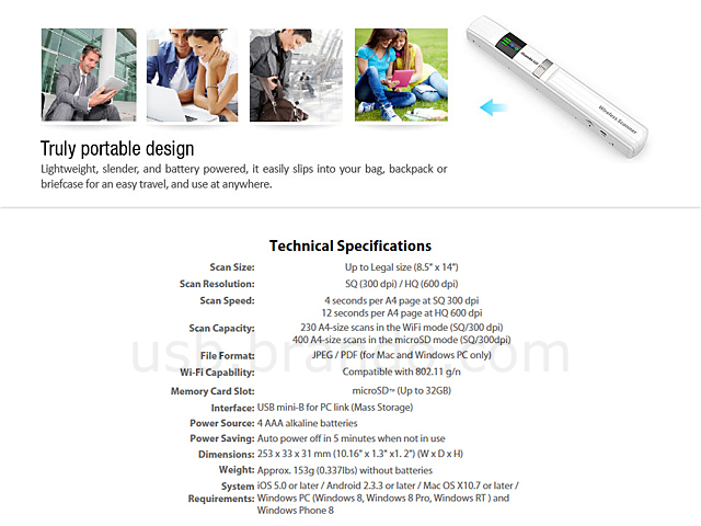 Mustek iScanAir Go Wireless Scanner