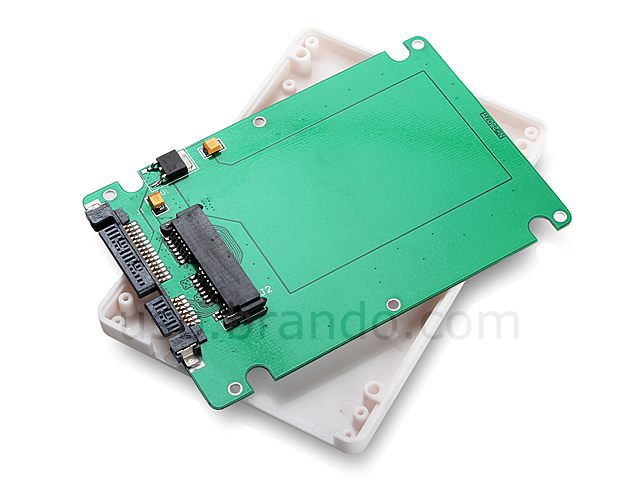 1.8" Micro SATA to 2.5" SATA (22-Pin) Adapter with 7mm Case