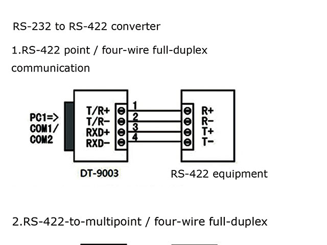 Passive RS232 to RS422/RS485 Converter