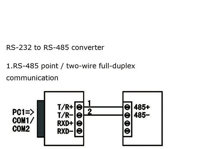 Passive RS232 to RS422/RS485 Converter