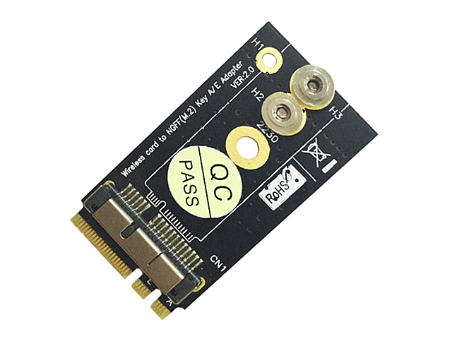 BCM94360CS2 BCM943224PCIEBT2 Wireless Card to NGFF M.2 Key A/E Adapter