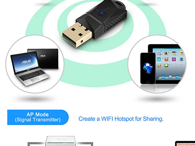 300Mbps Wireless Network LAN Card USB Adapter