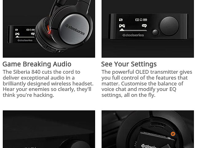 SteelSeries Siberia 840 Bluetooth Dolby 7.1 Surround Gaming Headset