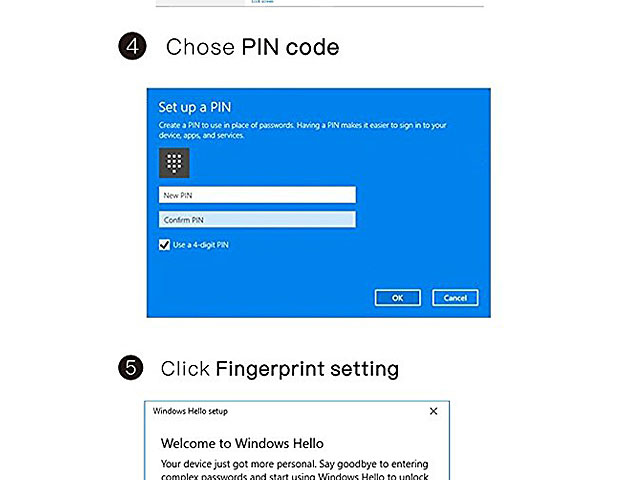 USB Mini Fingerprint Logger