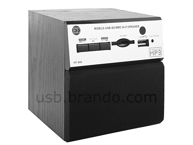 USB Retro Wooden Speaker (HF-880)