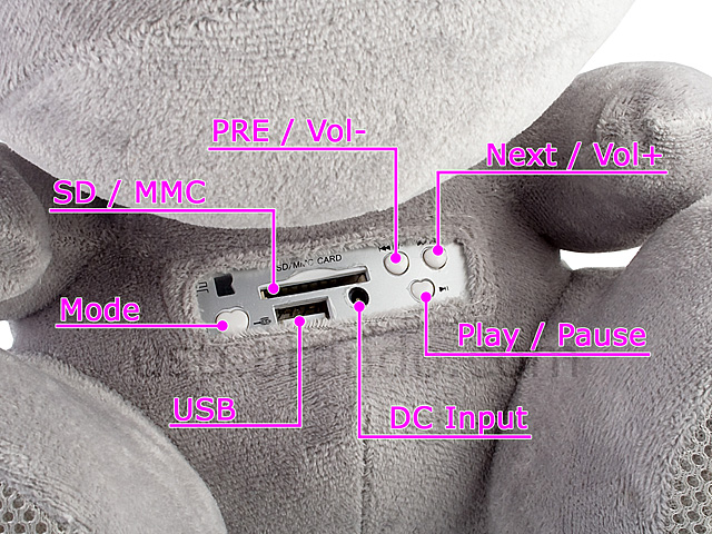 USB Hippopotamus MP3 Player