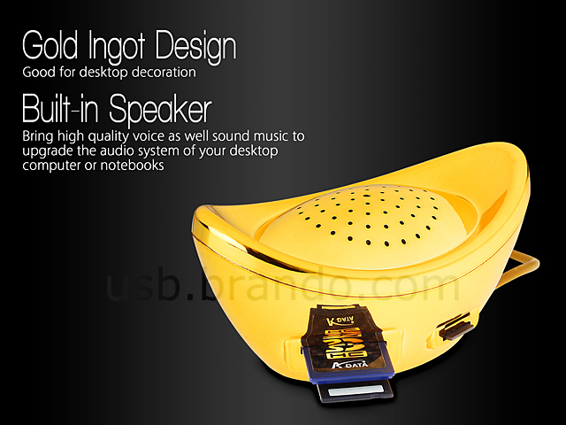 USB Gold Ingot Speaker Combo