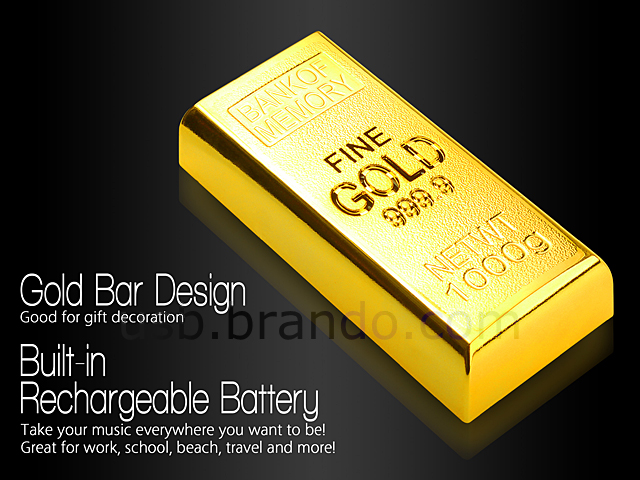 USB Gold Bar MP3 Player