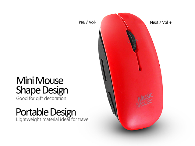 USB Mini Mouse MP3 Player