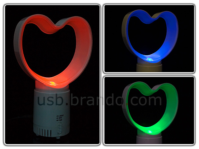 USB Heart Aromatic Electric Fan