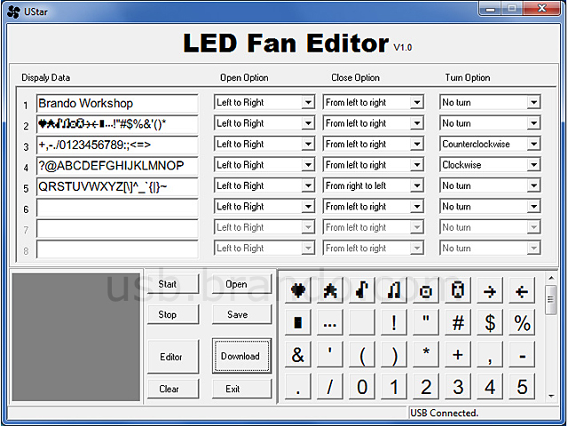 USB LED Message Fan II