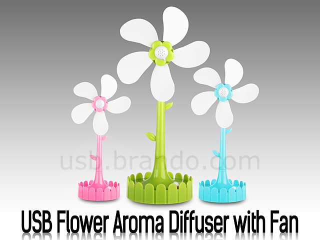 USB Flower Aroma Diffuser with Fan