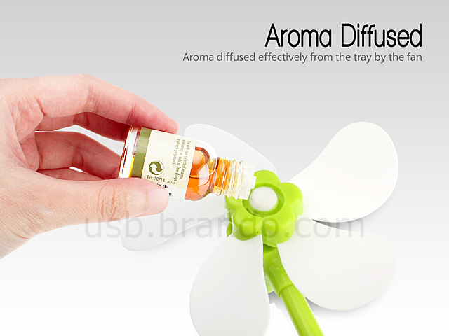 USB Flower Aroma Diffuser with Fan