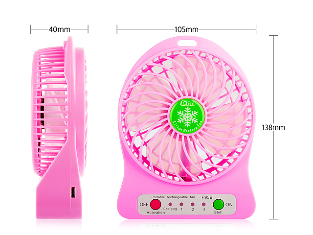 Mini Portable USB Rechargeable Fan