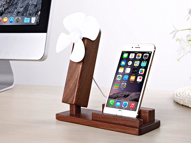 Seenda Woody Smartphone Stand with USB Fan