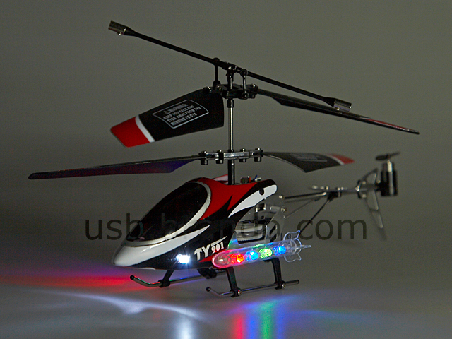 Tiny USB Rechargeable IR Helicopter (with Flashing Colors LED)