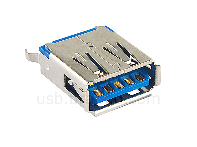 USB 3.0 Type A Female Stand Type DIP Connector