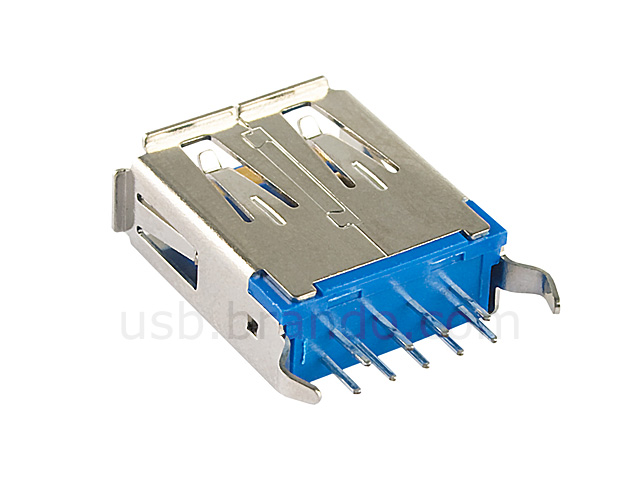 USB 3.0 Type A Female Stand Type DIP Connector