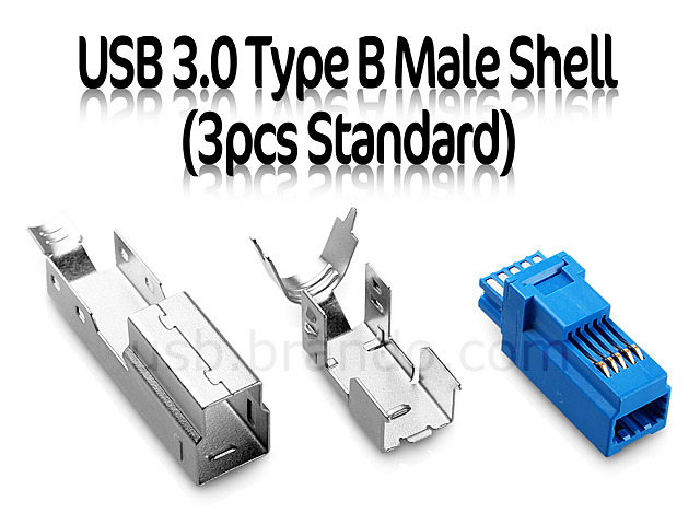 USB 3.0 Type B Male Shell (3pcs Standard)