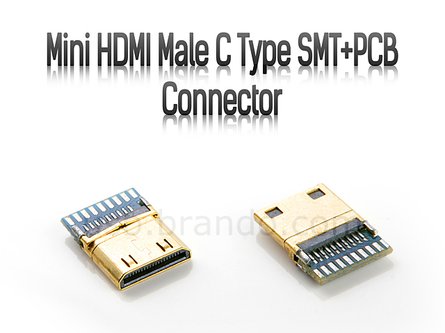 Mini HDMI Male C Type SMT+PCB Connector