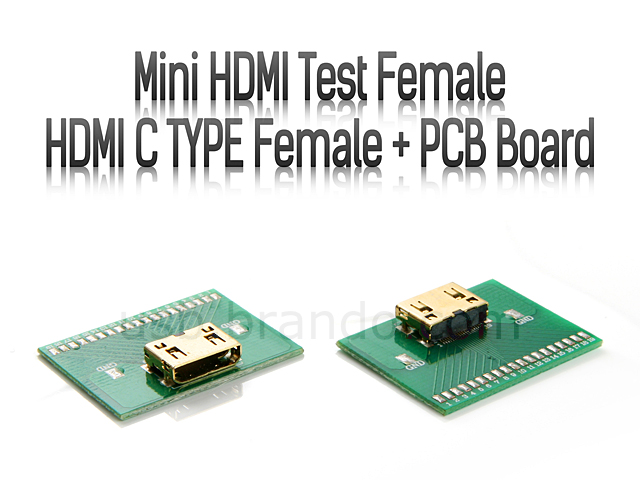 Mini HDMI Test Female HDMI C TYPE Female + PCB Board