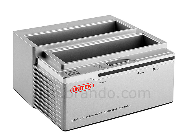 USB 3.0 Dual SATA HDD Dock with One Touch Backup