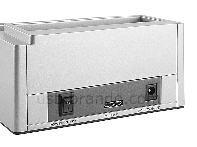 USB 3.0 Dual SATA HDD Dock with One Touch Backup