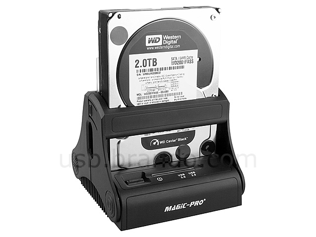 Magic-Pro USB 3.0 SATA HDD Docking Station with One Touch Backup