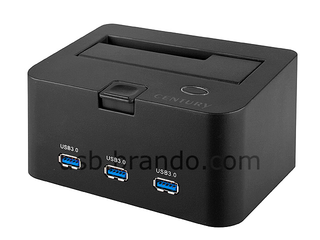 USB 3.0 SATA HDD Dock with 3-Port Hub