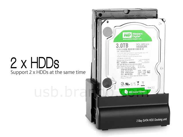 USB 3.0 Dual SATA HDD Dock with OTB