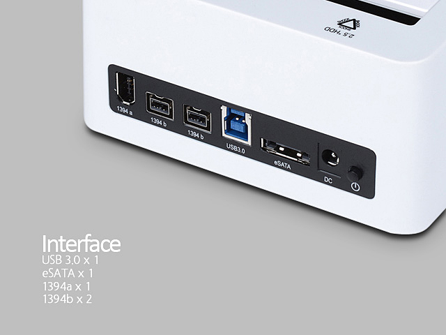 ORICO USB 3.0 SATA HDD Dock (USB +eSATA + Firewire 1394A/B)