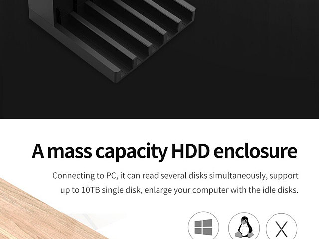 5-Bay USB 3.0 SATA HDD Duplicator Dock