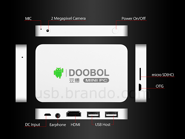 DOOBOL U2 Quad-Core Android TV Box