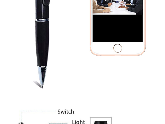 HD Wi-Fi Spy Pocket Video Audio Recorder Pen