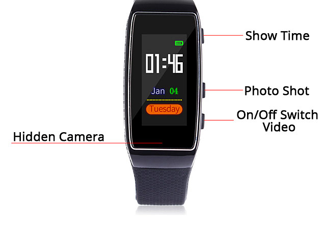 HD Spy Sport Wrist Watch Camera