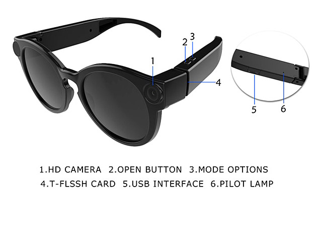 K11 Smart Spy Sports Wi-Fi Glasses