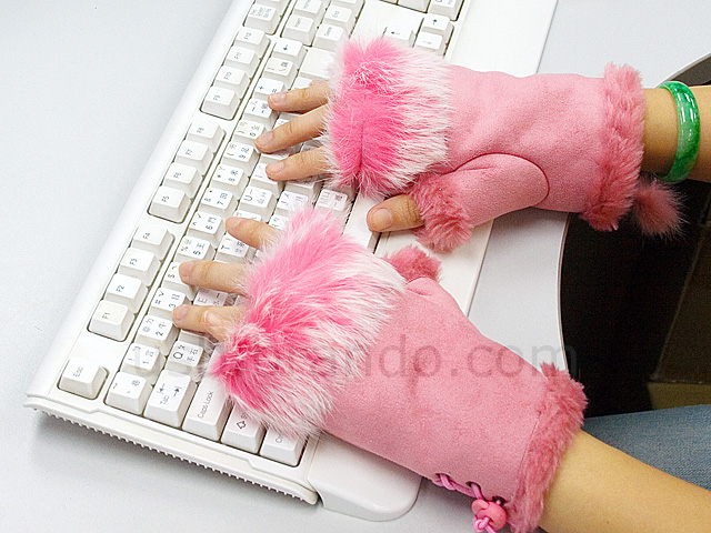 USB Leather Heating Gloves