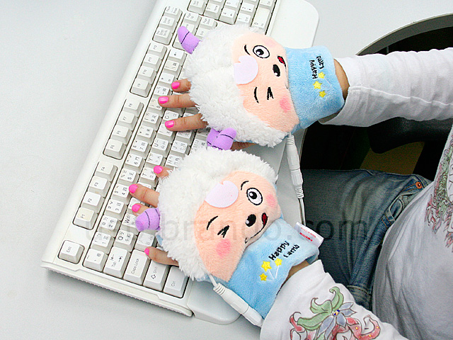 USB Sheep Heating Gloves