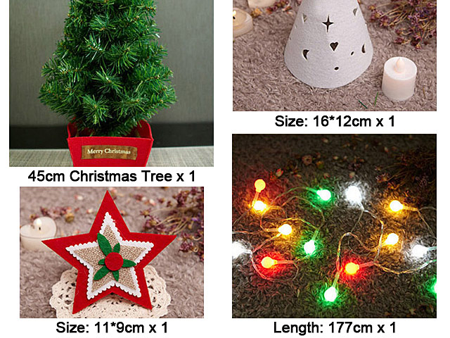 45cm LED Christmas Tree (Star Style)