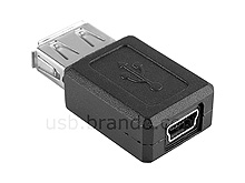 USB 2.0 A Female to Mini-B 5-pin Female Adapter