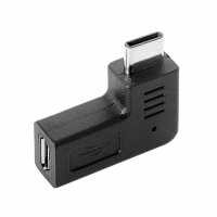 Type-C Male to microUSB Female Adapter (Horizontal 90°)