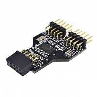 9-Pin USB Header Female to 2 x Male Board 9-Pin Adapter