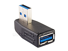 USB 3.0 A Female to USB 3.0 A Male Adapter (90°)