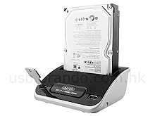 SATA HDD Dock Station with 2-Port Hub + Firewire 1394A