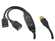 Dual Ports USB 2.0 Extension Cable (5 Meters)