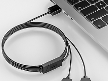 USB to Dual RS232 Converter Cable (DT-5024A)